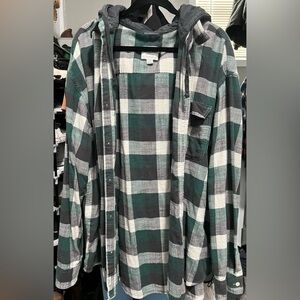Size 3X - Men’s American Eagle Hooded Flannel